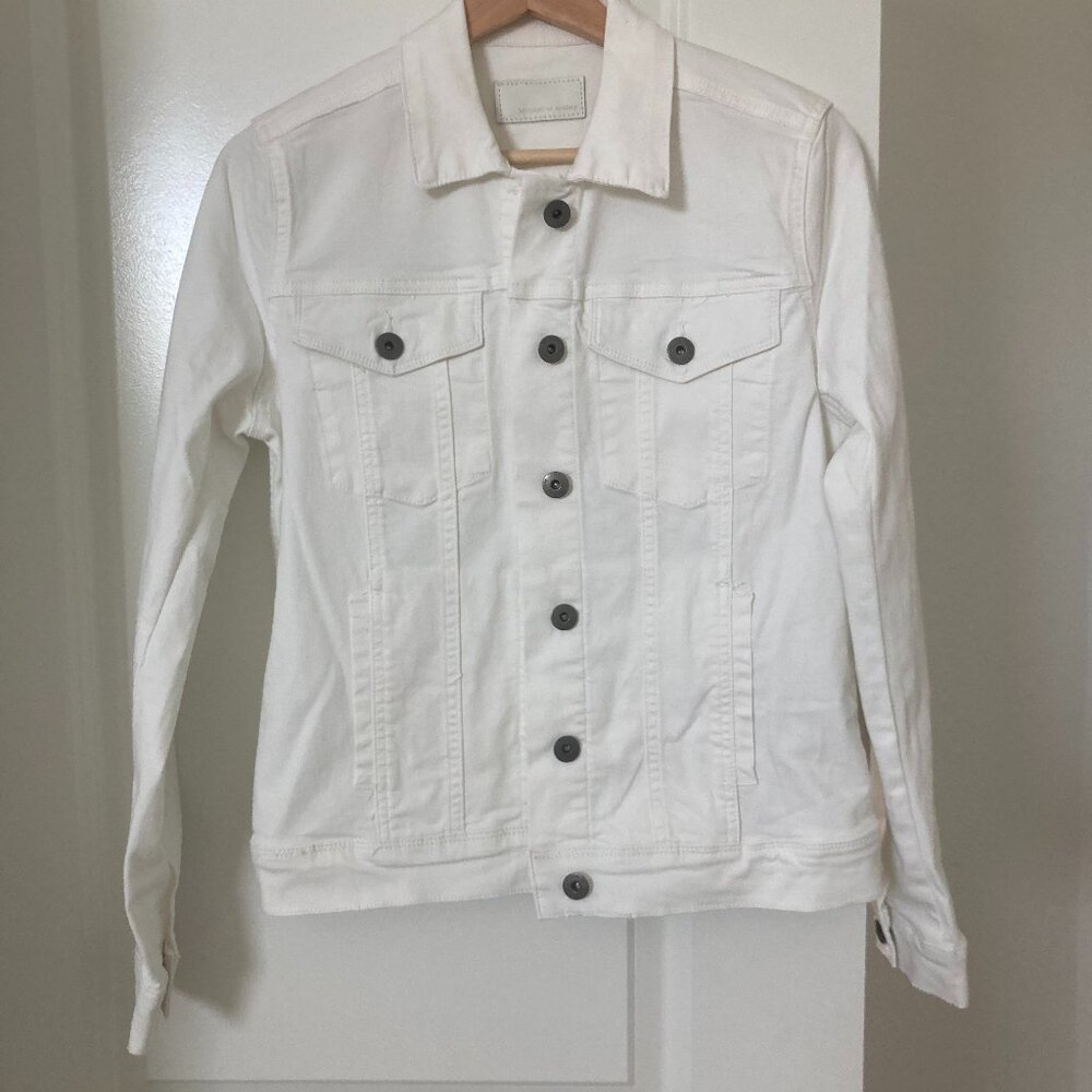 NWOT Articles of Society White Jean Jacket (M)